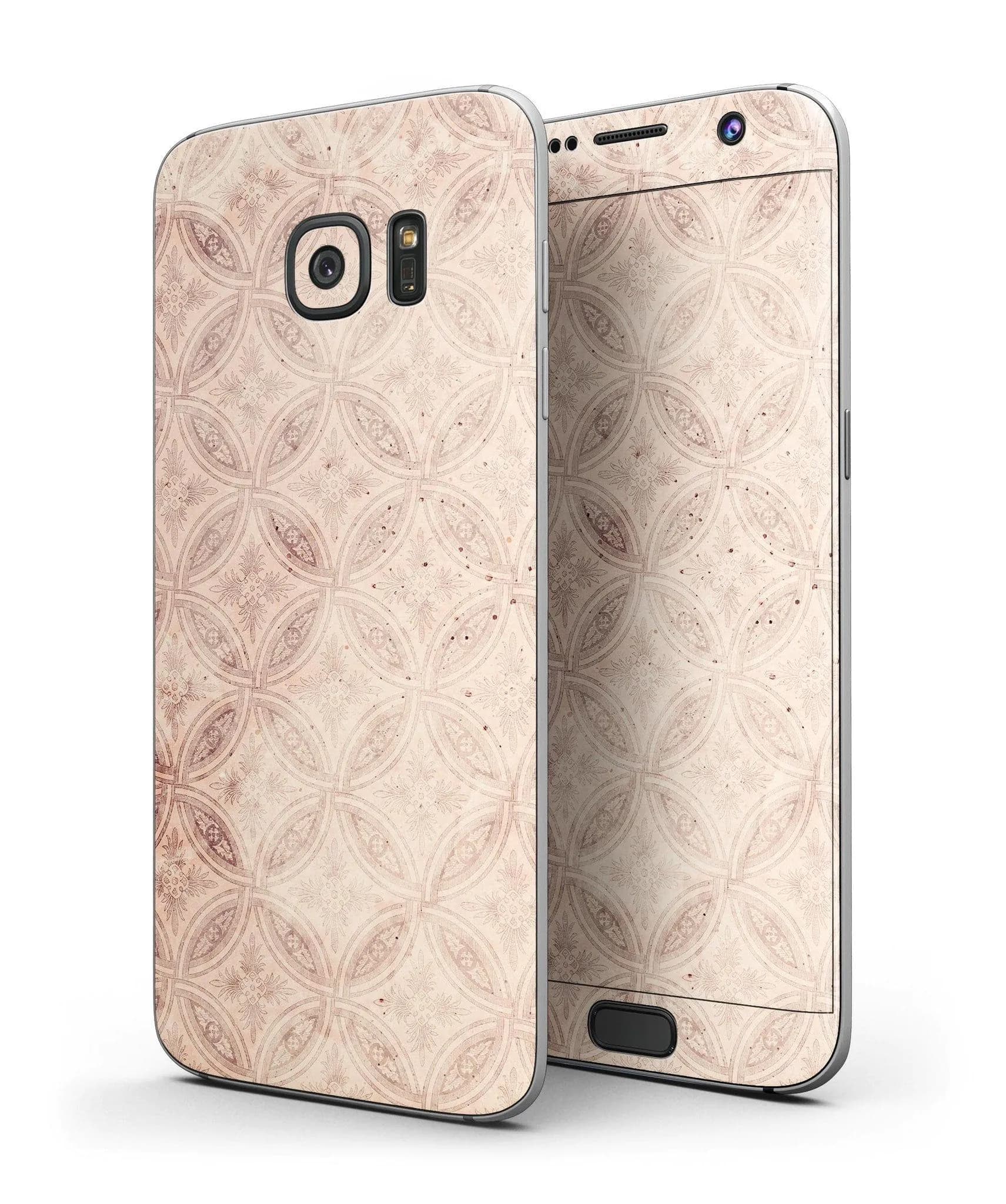 image-Faded Maroon Overlapping Circles - Full Body Skin-Kit for the Samsung