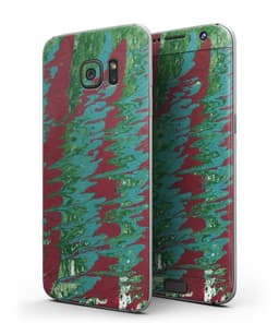 image-Abstract Wet Paint Mint Green to Red - Full Body Skin-Kit for the
