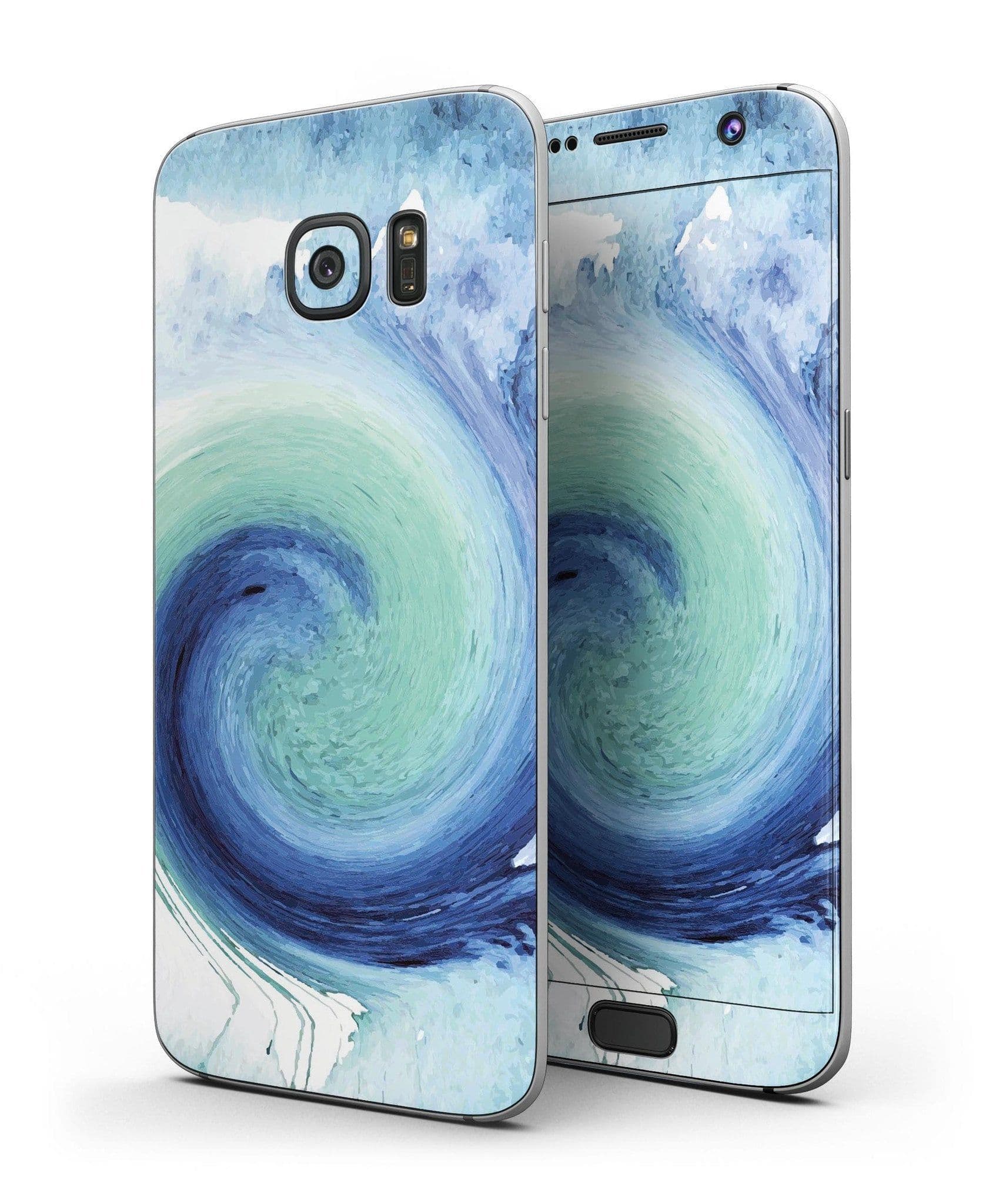 image-Blue and Purple Scaratched Streaks - Full Body Skin-Kit for the