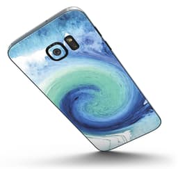 image-Blue and Purple Scaratched Streaks - Full Body Skin-Kit for the