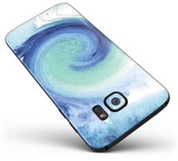 image-Blue and Purple Scaratched Streaks - Full Body Skin-Kit for the