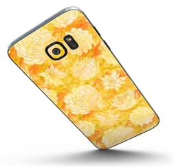 image-Yellow Floral Succulents - Full Body Skin-Kit for the Samsung Galaxy