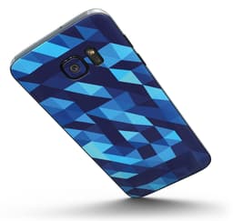 image-50 Shades of Blue Geometric Triangles - Full-Body Skin Kit for the