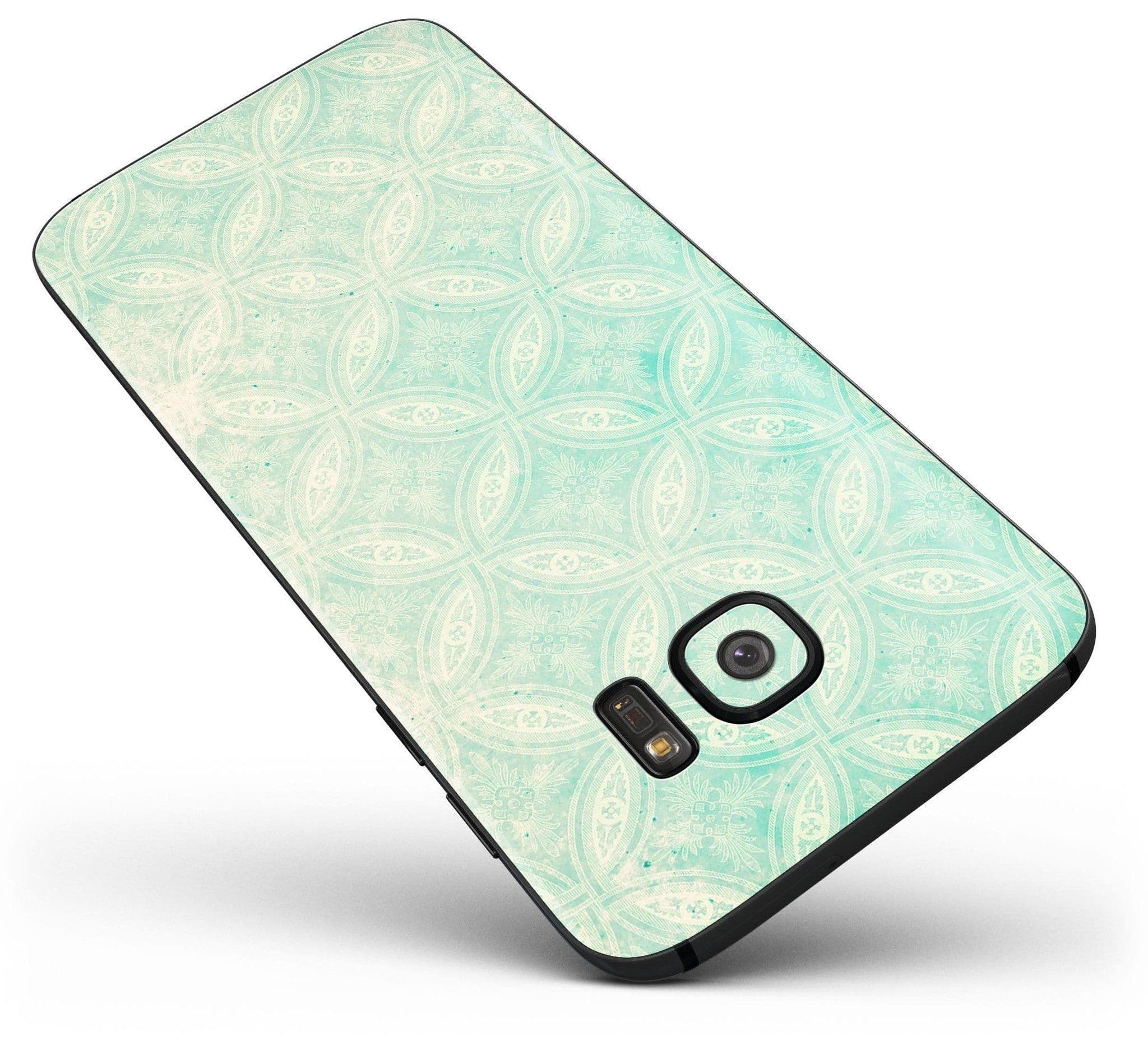 image-Faded Teal Overlapping Circles - Full Body Skin-Kit for the Samsung