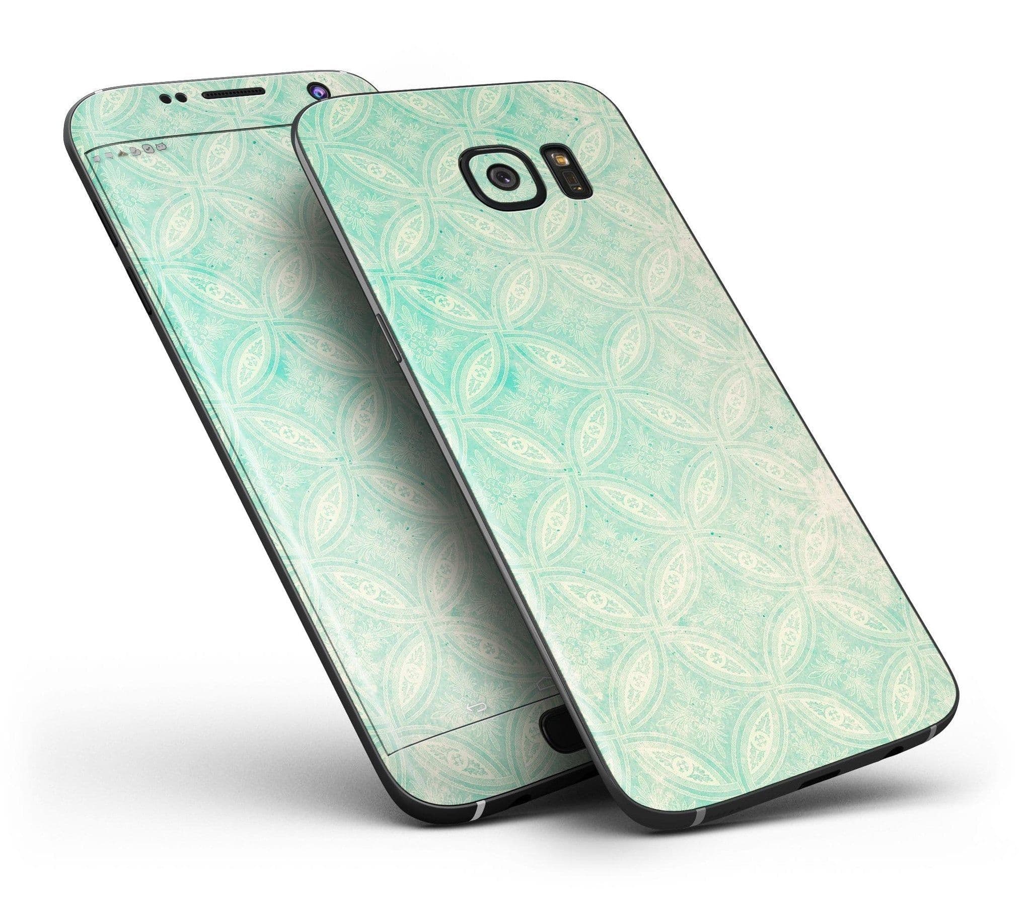 image-Faded Teal Overlapping Circles - Full Body Skin-Kit for the Samsung