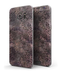 image-Black and Purple Watercolor Leopard Pattern - Full Body Skin-Kit for
