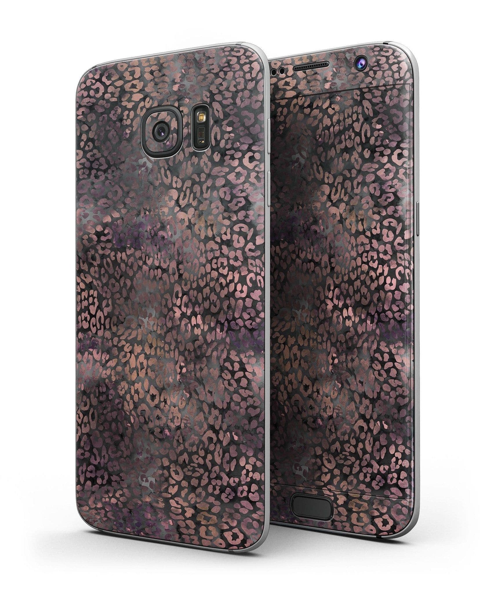 image-Black and Purple Watercolor Leopard Pattern - Full Body Skin-Kit for