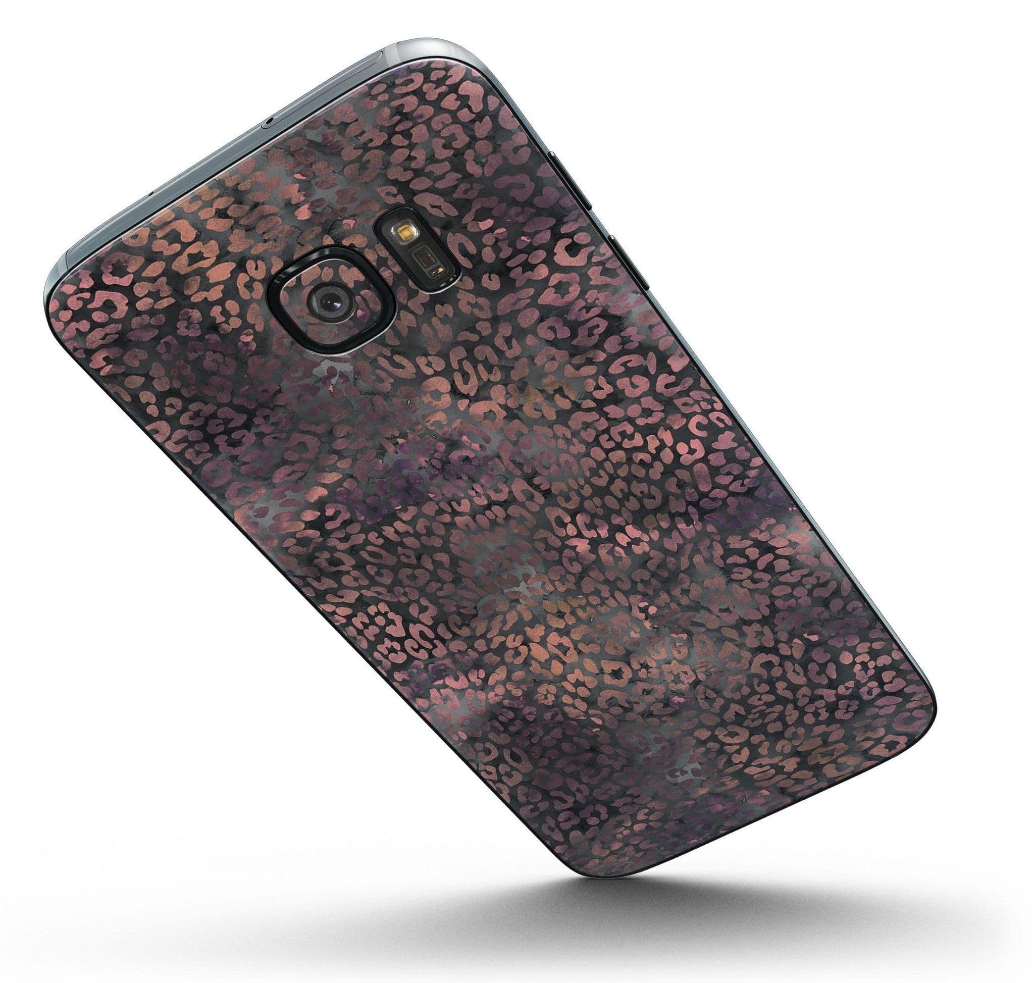 image-Black and Purple Watercolor Leopard Pattern - Full Body Skin-Kit for