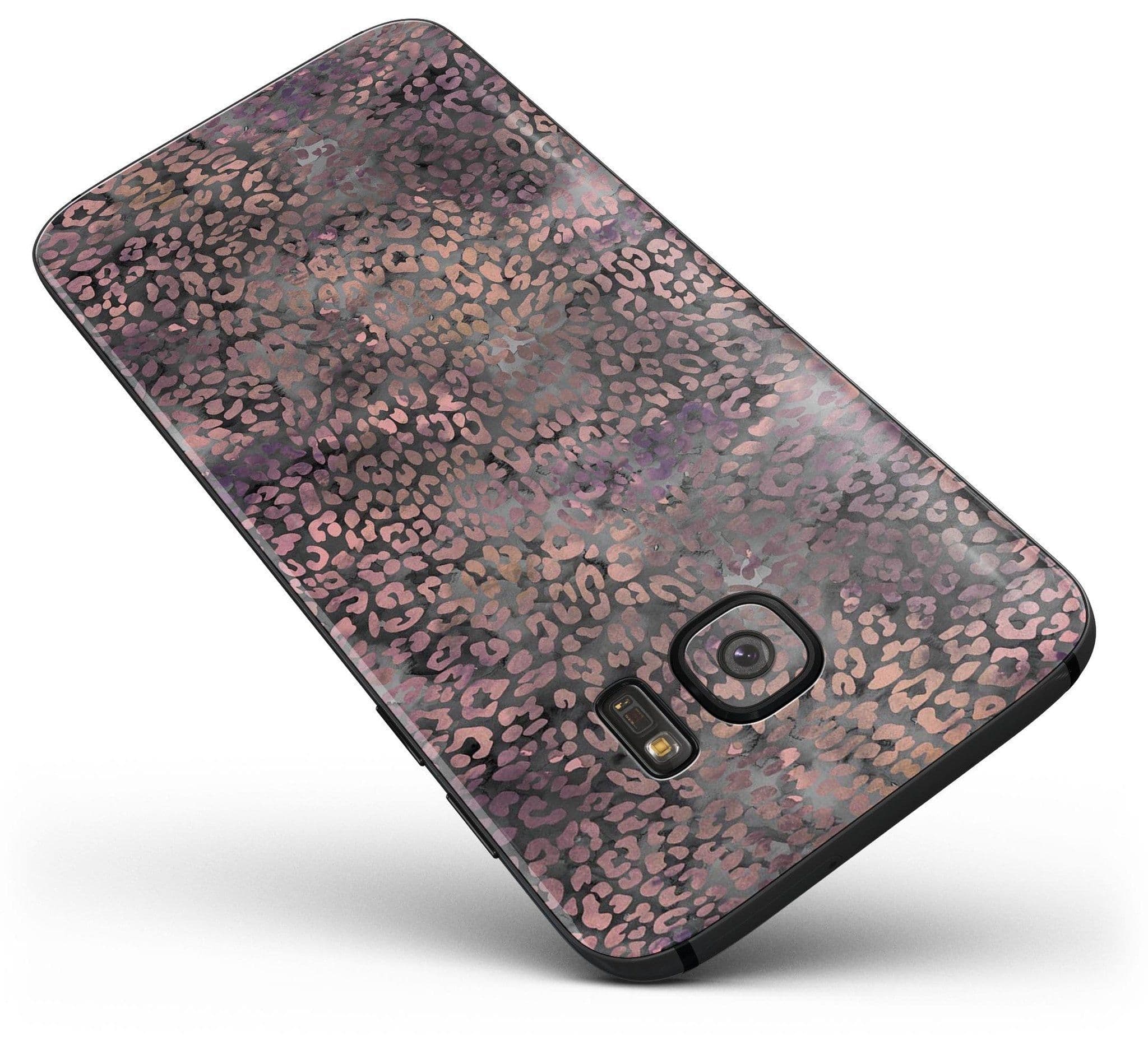 image-Black and Purple Watercolor Leopard Pattern - Full Body Skin-Kit for