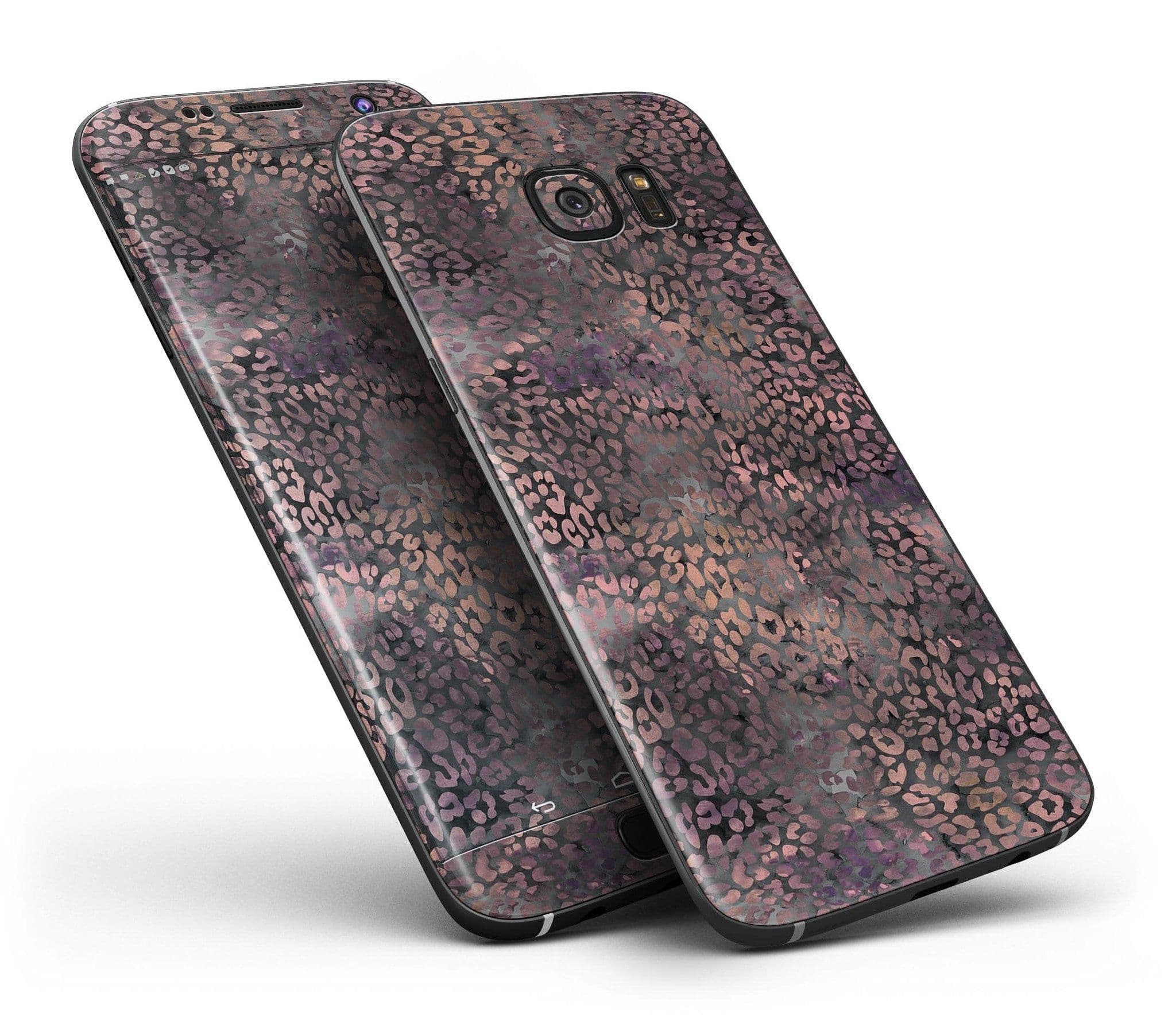 image-Black and Purple Watercolor Leopard Pattern - Full Body Skin-Kit for