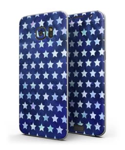 image-Blue Watercolor Triangle Pattern - Full Body Skin-Kit for the Samsung