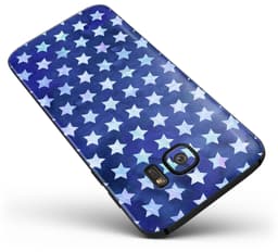 image-Blue Watercolor Triangle Pattern - Full Body Skin-Kit for the Samsung