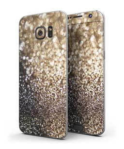 image-Gold and Black Unfocused Glimmering RainFall - Full Body Skin-Kit for