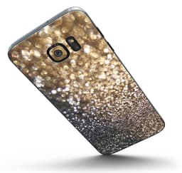 image-Gold and Black Unfocused Glimmering RainFall - Full Body Skin-Kit for