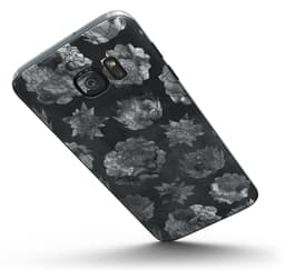 image-Black Floral Succulents - Full Body Skin-Kit for the Samsung Galaxy S7