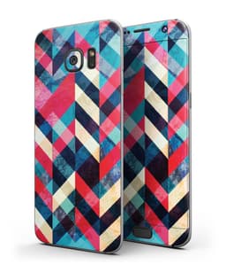 image-Angled Colored Pattern - Full Body Skin-Kit for the Samsung Galaxy S7