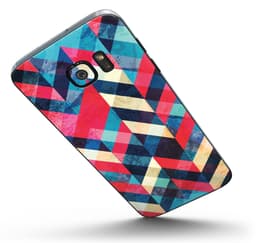 image-Angled Colored Pattern - Full Body Skin-Kit for the Samsung Galaxy S7