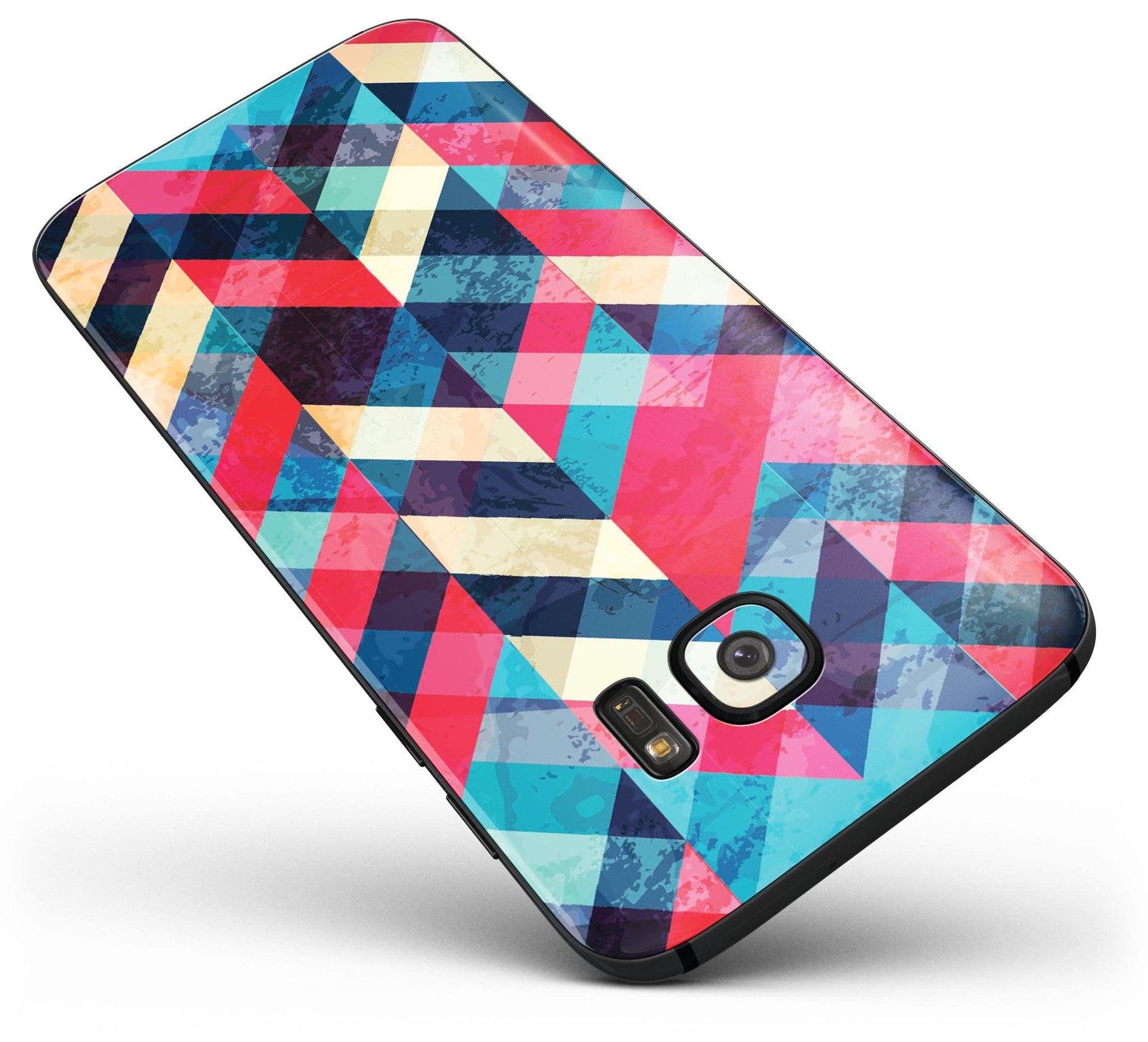 image-Angled Colored Pattern - Full Body Skin-Kit for the Samsung Galaxy S7