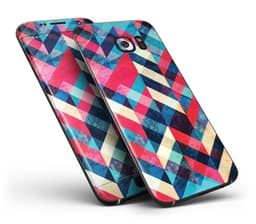image-Angled Colored Pattern - Full Body Skin-Kit for the Samsung Galaxy S7