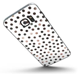 image-Brown Watercolor Dots over White - Full Body Skin-Kit for the Samsung