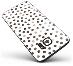 image-Brown Watercolor Dots over White - Full Body Skin-Kit for the Samsung