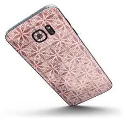 image-Cocoa and Light Pink Floral Cross Pattern - Full Body Skin-Kit for the