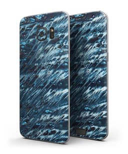 image-Abstract Wet Paint Blues v972 - Full Body Skin-Kit for the Samsung