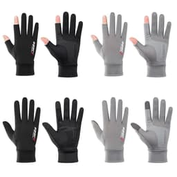 image-Ice Silk Non-Slip Motorcycle Racing Gloves Breathable Outdoor Sports Riding Touch Screen Gloves Thin Anti-UV Protective Gear