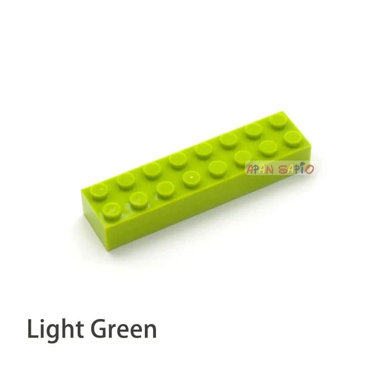 image-20pcs DIY Building Blocks Thick 2x8 Dots Educational Creative Toys for Children Figures Plastic Bricks Size Compatible With 3007