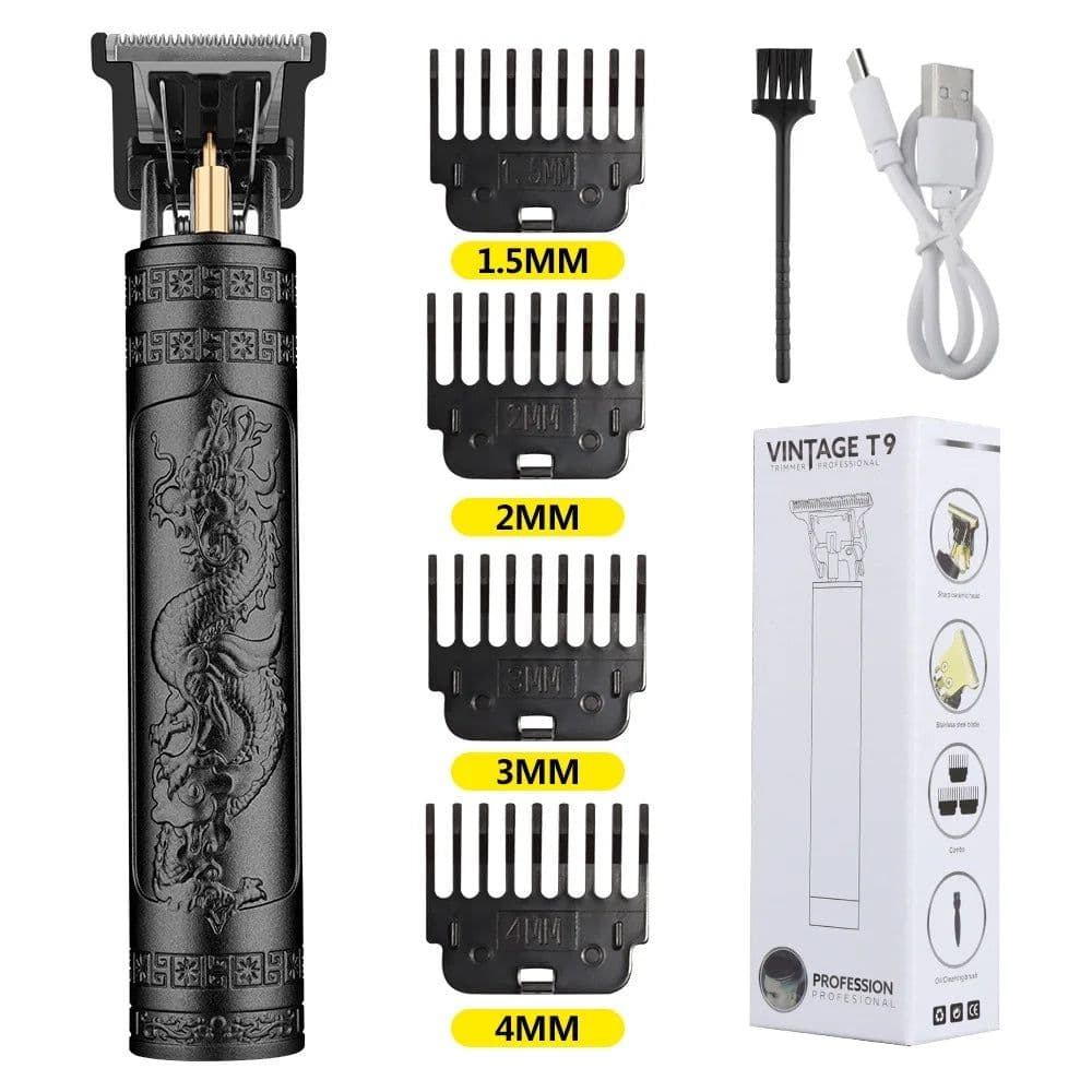 image-Retro T9 Original Haircutting Machine Set Jackets Trimmer Men's Electric Shaver Male Lence Pro Barber Shaver for Sensitive Areas