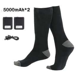 image-Heated Socks Rechargeable 5000mah Electric Heated Skiing Socks Snowboarding Outdoor Sports Foot Warmer Winter Thermal Socks