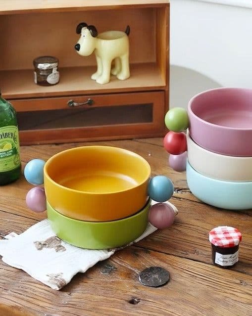 image-Gelato Pasta Bowl - Cute Dopamine Whimsical Ceramic Dinnerware