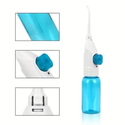 image-Household High Pressure Oral Irrigator Portable Teeth Clean Water Dental Floss Manual High Pressure Water Toothpick