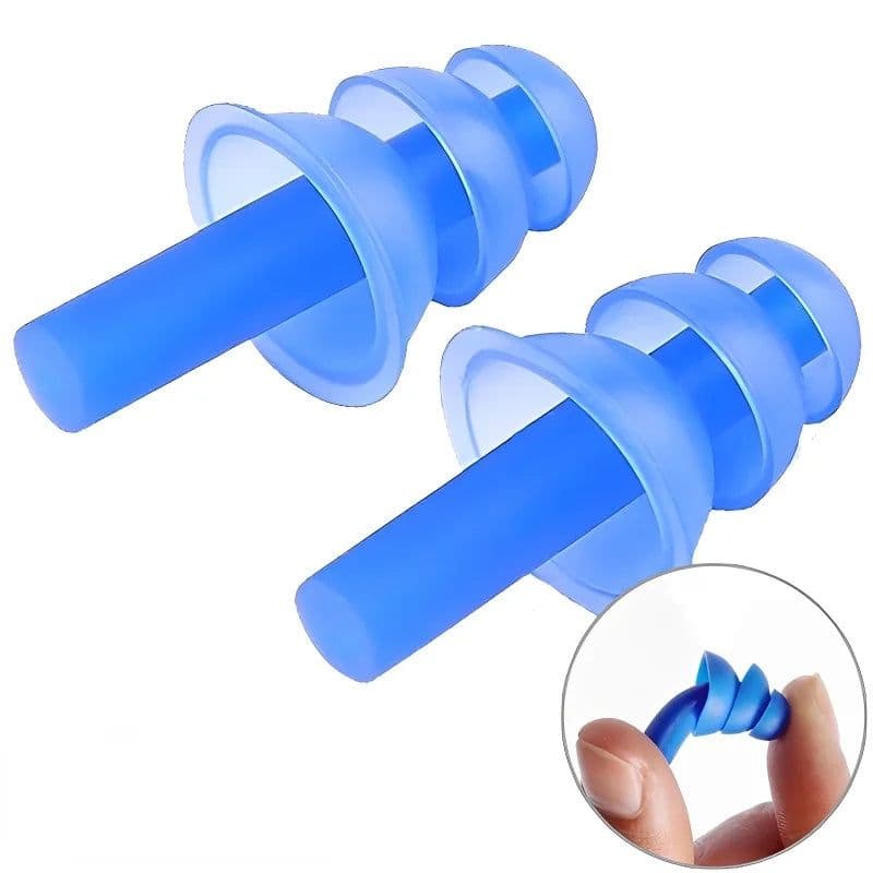 image-Silicone Earplugs Waterproof Swimming Ear Plugs Noise Protection Noise Reduction Earplug Water Sports Swimming Accessories