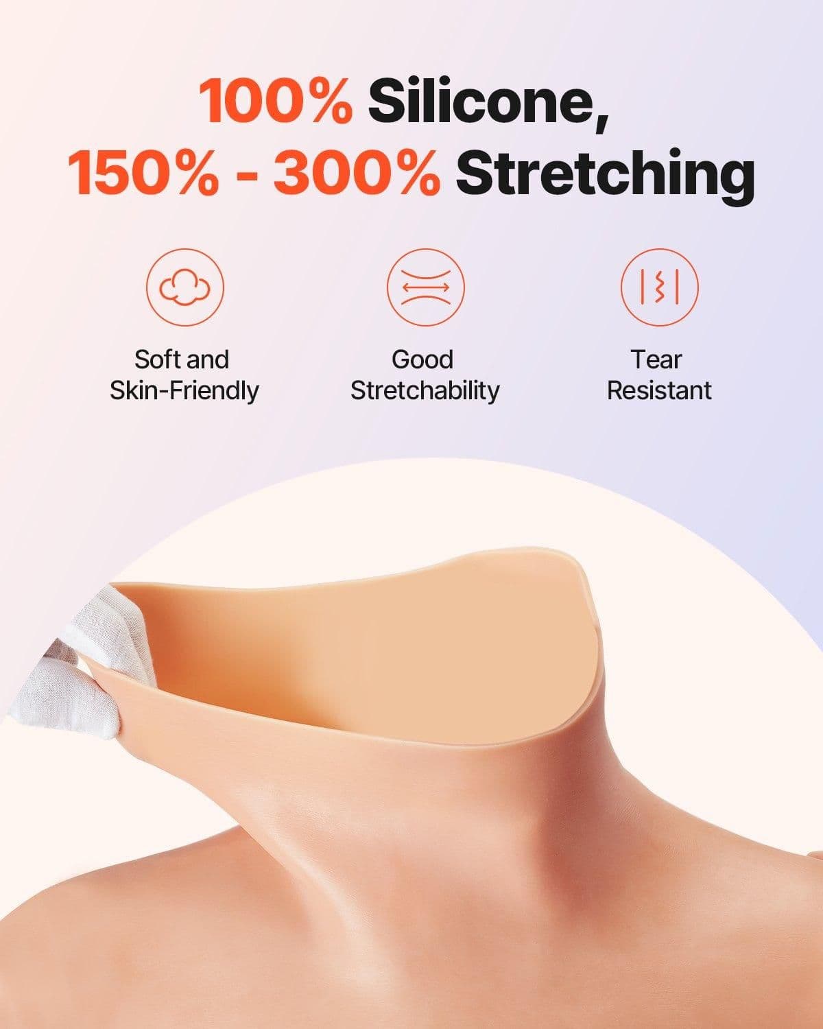 image-Silicone Bodysuit D-Cup Fake Boobs Breastplate for Crossdressers Drag Queen