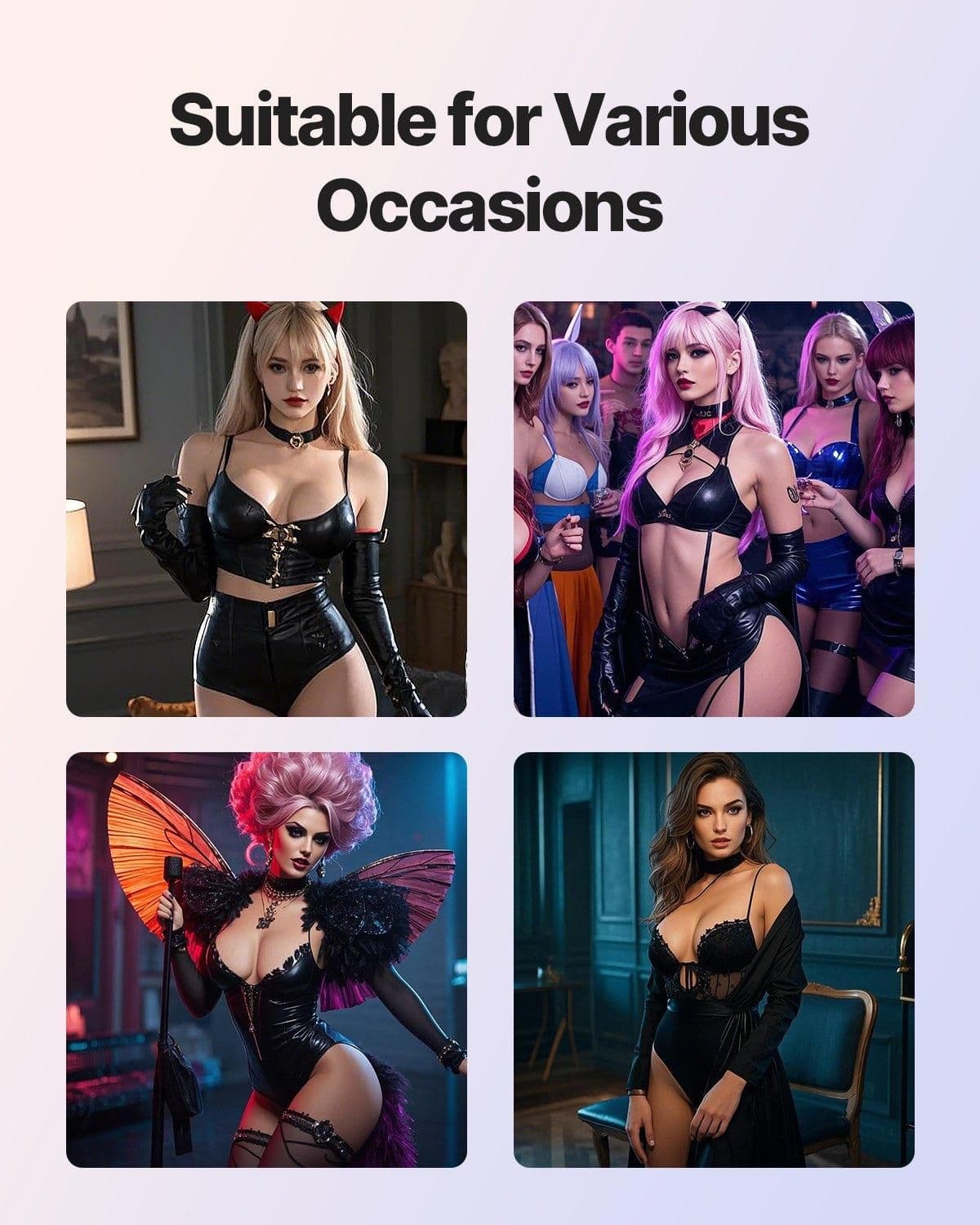 image-Silicone Bodysuit D-Cup Fake Boobs Breastplate for Crossdressers Drag Queen