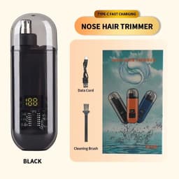 image-2 In 1 Electric Portable Ear And Nose Hair Trimmer Clipper 2024 Professional Painless Portable Eyebrow For Men