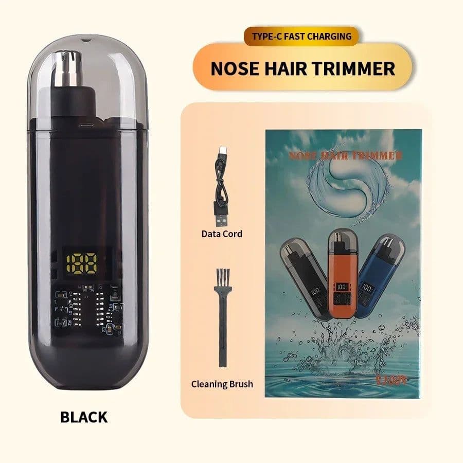 image-2 In 1 Electric Portable Ear And Nose Hair Trimmer Clipper 2024 Professional Painless Portable Eyebrow For Men