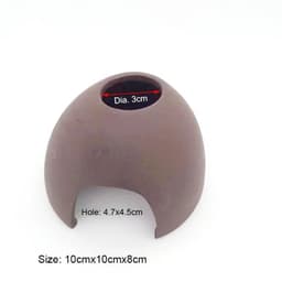 image-Large Ceramic Aquarium Decoration Fish Shrimps Shelter House Pottery Scorpion House Canister Simulation Stone Fish Tank Decors