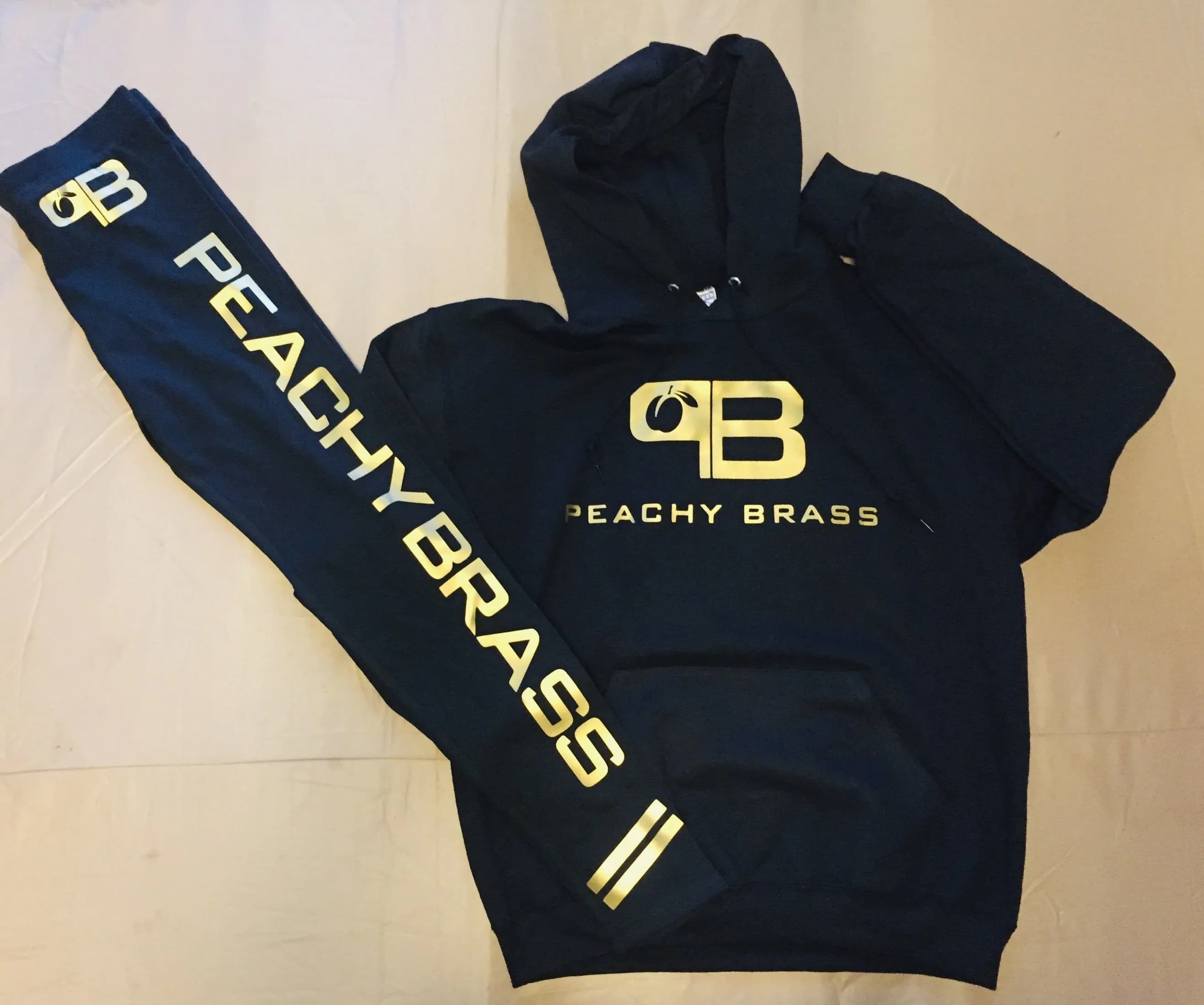 image-Peachy Brass (Gold) Hoodie and Leggings Set