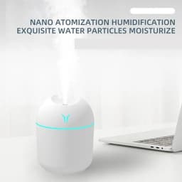 image-250ML USB Mini Air Humidifier Aroma Essential Oil Diffuser For Home Car Ultrasonic Mute Mist Maker Diffuser with LED Color Lamp