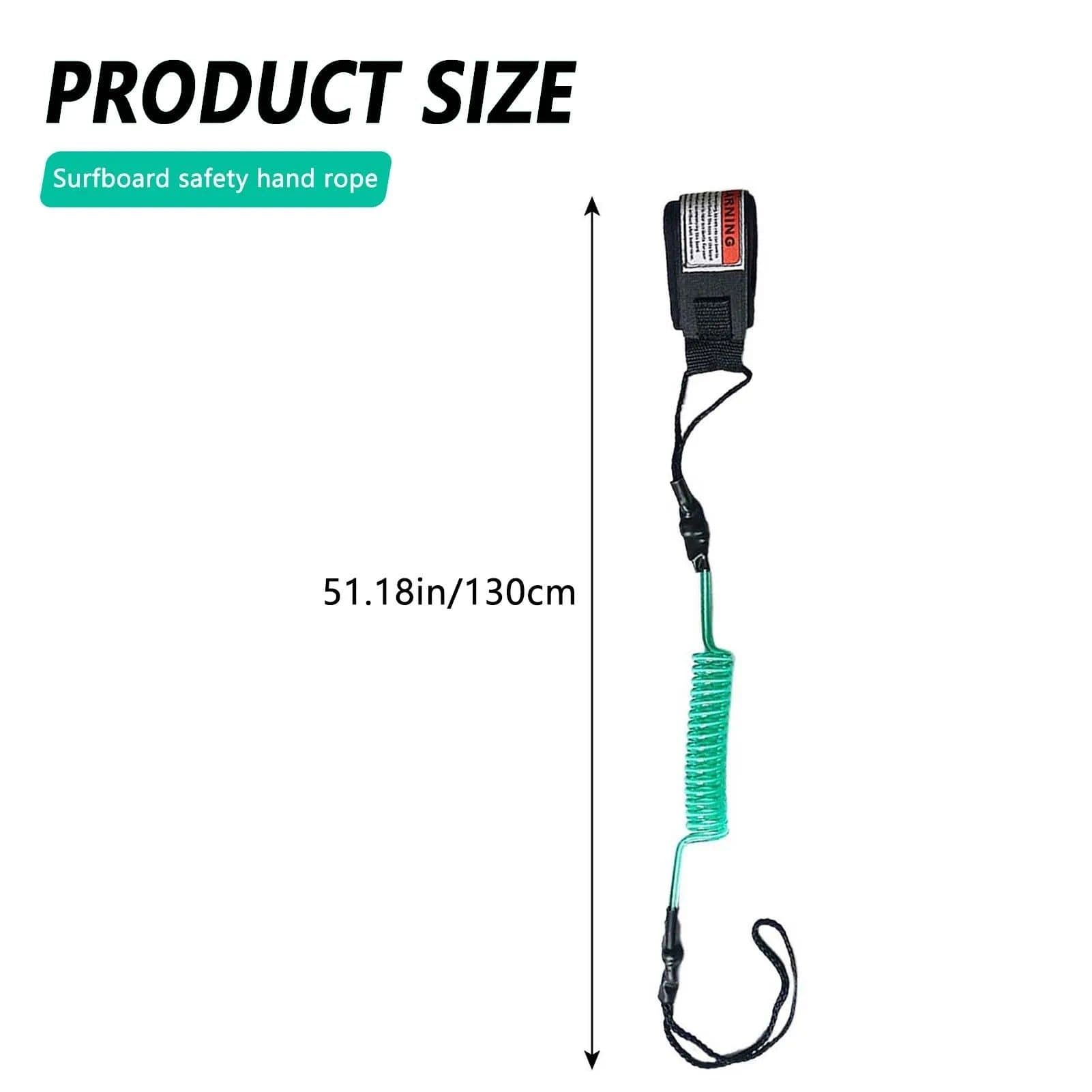 image-1Pc Hot Surf Leash - Safety Hand Rope Hook | Coiled Bodyboarding Leash for Small-Medium Waves