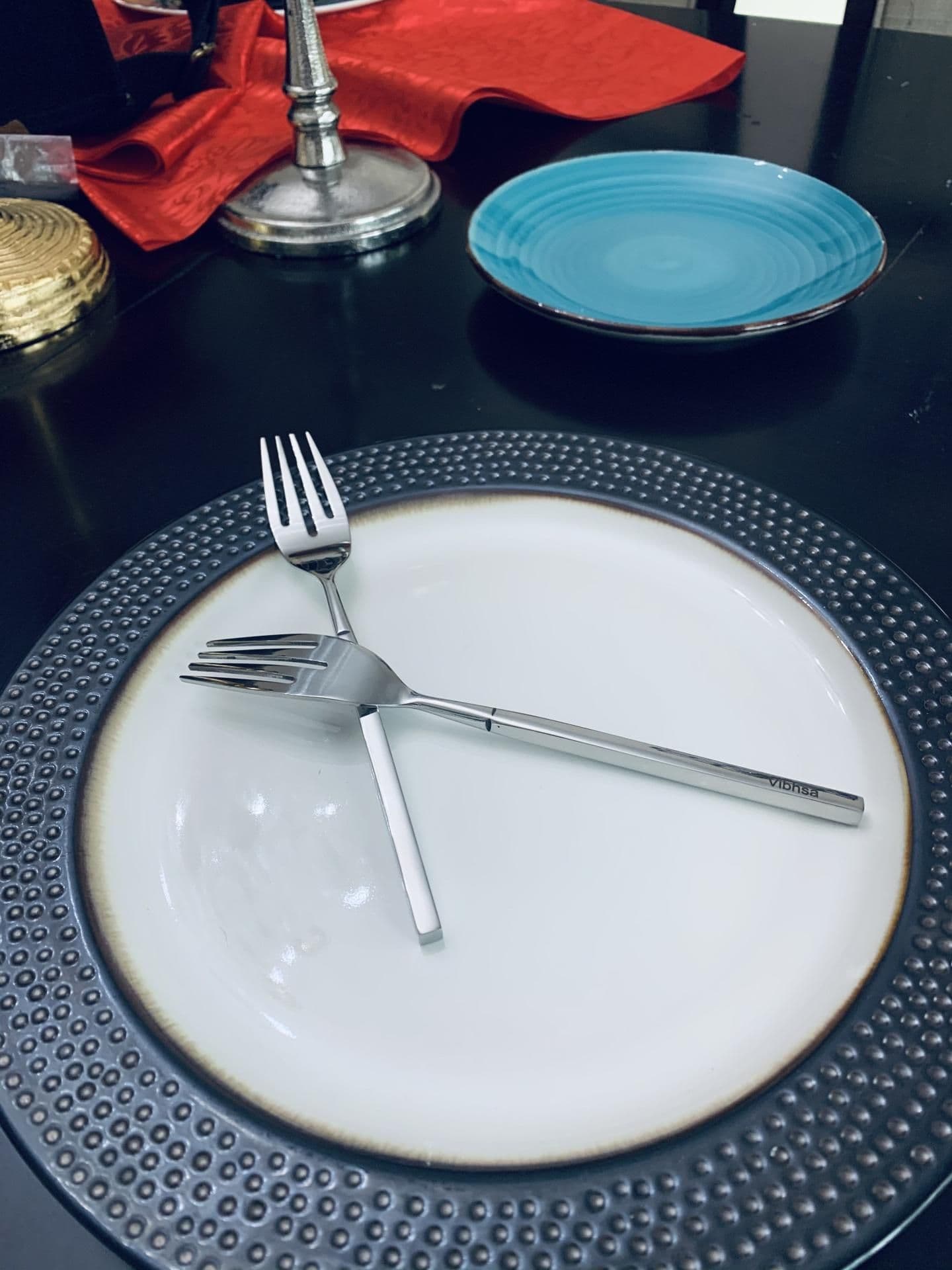 image-Vibhsa Stainless Steel Dinner Fork Set of 6