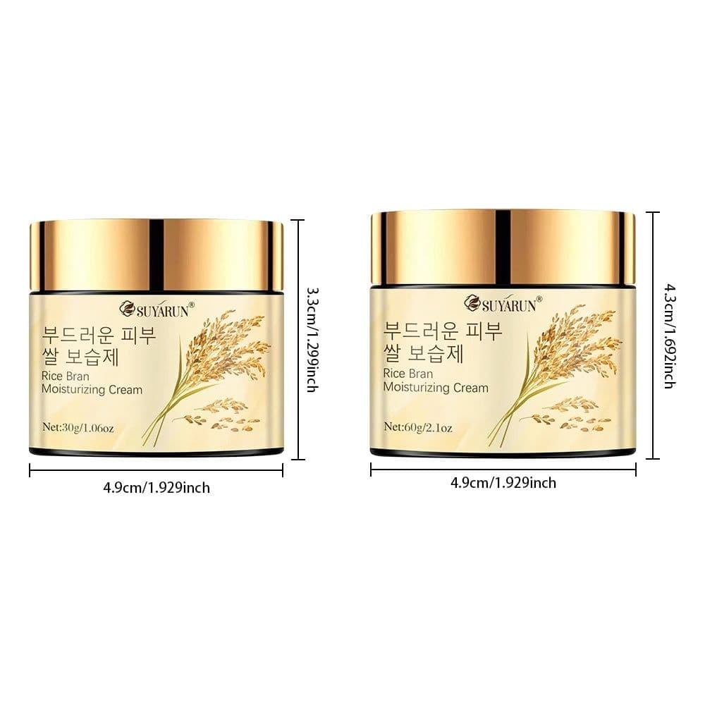 image-SUYARUN Korean Rice Extract Hydrating Face Cream 24H Moisture - Brightening Nourishing Skincare for Dry Sensitive Skin All Types