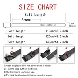 image-Men's High-Quality Belt 110cm 120cm 130cm Luxury Belt, Black Men's Automatic Buckle Jeans Men's Belt Suit Belt