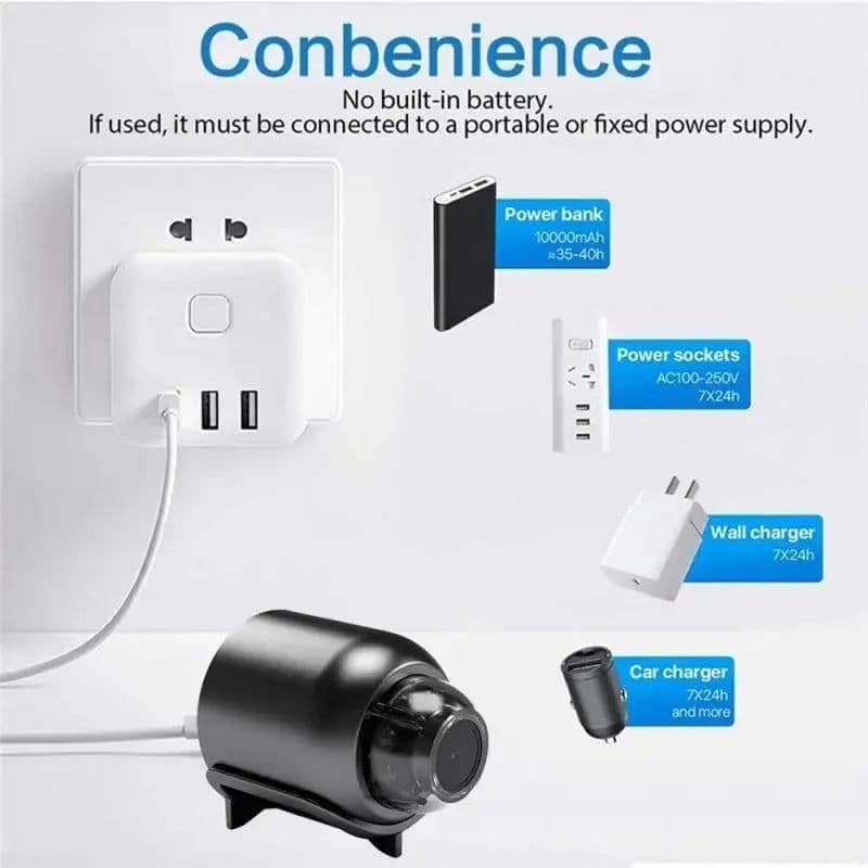 image-1080P New X5 Mini Camera Clear Night Vision Light weight Portable Premium Cams Motion Detection Wireless Surveillance Camera