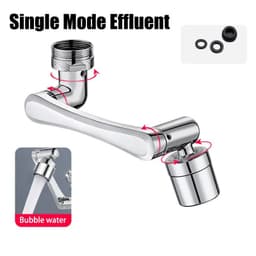 image-1080° Bathroom Water Tap Nozzle Universal Rotation Faucet Extender Sprayer Kitchen Tap Extend Adapter Aerator 2 Spray Modes