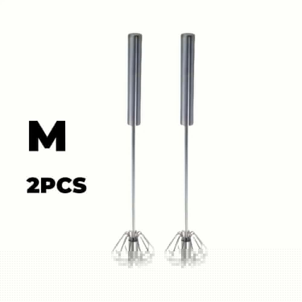image-Stainless Steel Egg Beater Durable Semi-Automatic Mixer for Effortless Egg Cream Mixing Stirring and Beating for Kitchen Baking