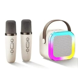image-NEW Hot K12 Bluetooth Speaker Portable Home Cute Karaoke Mini Wireless Audio with Microphone K Song Family Singing Machine