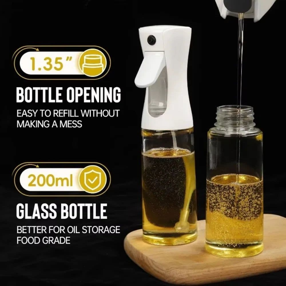 image-Oil Spray for Cooking - Olive Oil Dispenser Bottle Sprayer Mist-Reusable Food Grade Oil Vinegar,Spray Bottle Kitchen Accessories